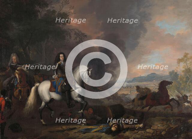Henry Casimir II, Prince of Nassau-Dietz, in a Battle, 1692. Creator: Jan van Huchtenburg.