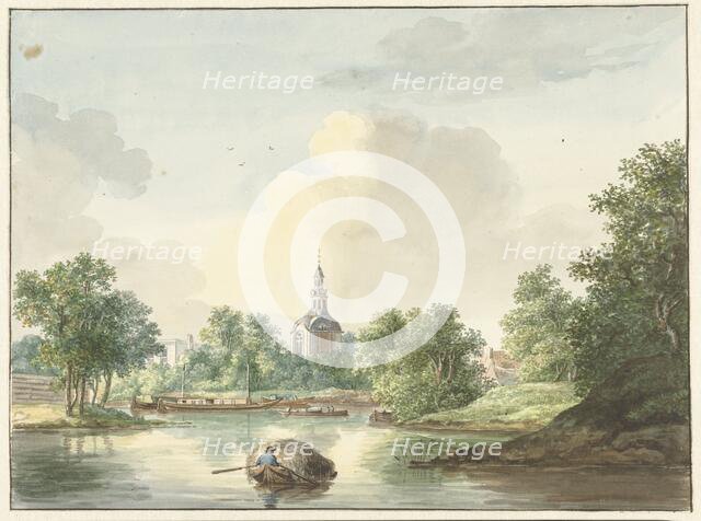 The Hogewoerdse Poort in Leiden seen from the Singel, 1786-1839. Creator: Pieter Gerardus van Os.