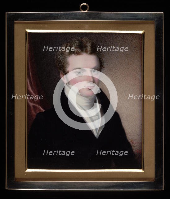 Portrait of a Gentleman, 1824. Creator: George Freeman.