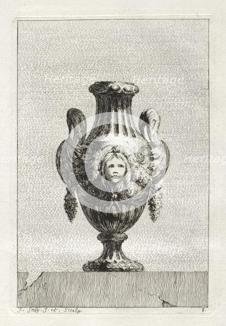 Suite of Vases: Plate 8, 1746. Creator: Jacques François Saly (French, 1717-1776).