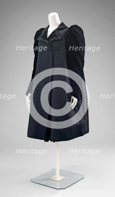 Evening coat, French, 1890-98. Creator: House of Worth.