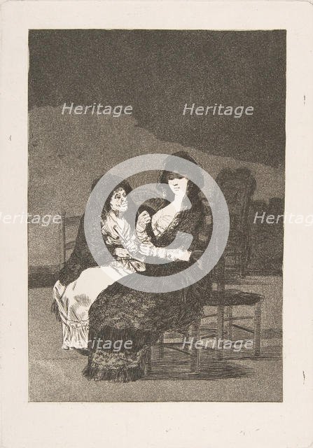 Plate 15 from 'Los Caprichos': Pretty Advice (Bellos consejos), 1799. Creator: Francisco Goya.