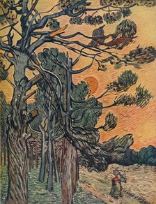 'Foret De Sapins Au Declin Du Jour', 1889. Artist: Vincent van Gogh.