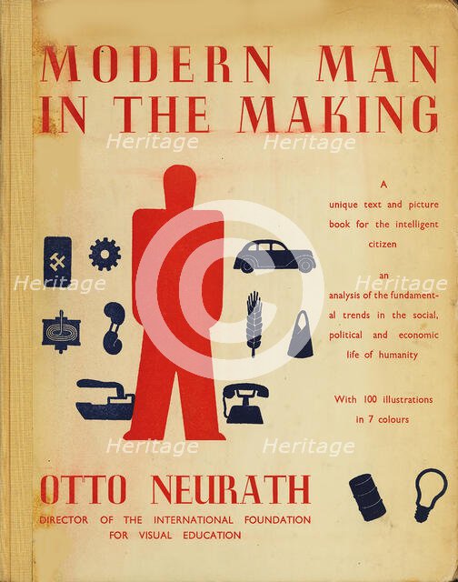 Cover of "Modern Man in the Making", 1939. Creator: Neurath, Otto (1882-1945).