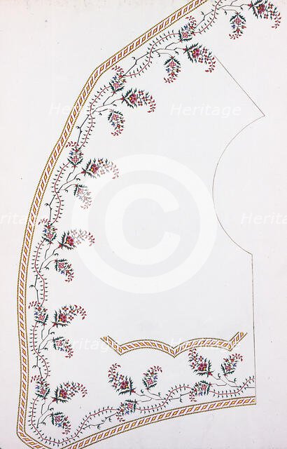 Waistcoat Design, England, 1830s/40s. Creator: Unknown.