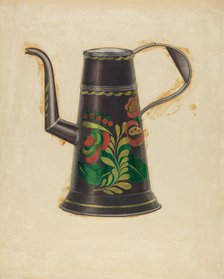Toleware Teapot, c. 1936. Creator: Ernest Graham.