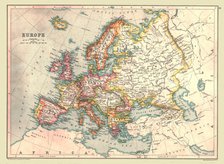 Map of Europe, 1902.  Creator: Unknown.