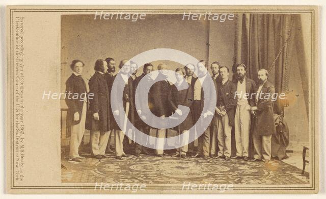 The Prince of Wales and Suite in America, 1860.  Creator: Mathew Brady.