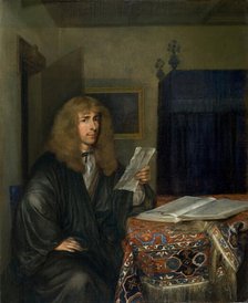 Portrait of a Man reading a Document, 1675. Creator: Gerard Terborch II.