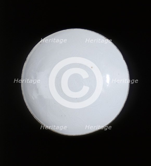 Small qingbai glazed saucer, Song dynasty, China, c1150. Artist: Unknown