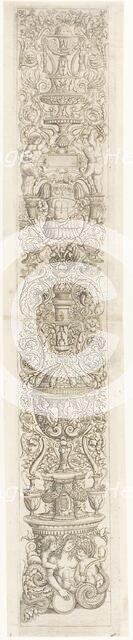 Nereid Ridden by Two Children, plate six of Twelve Ornament Panels, 1505/15. Creator: Giovan Pietro Birago.