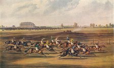 'Race for the Great St. Leger Stakes, 1836. Approbation - Off in good Style', (1837).  Creator: James Pollard.