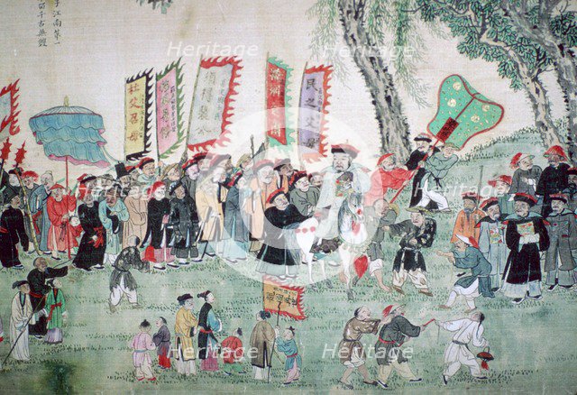 Chinese painting from a series about Chao Hsia. Artist: Unknown