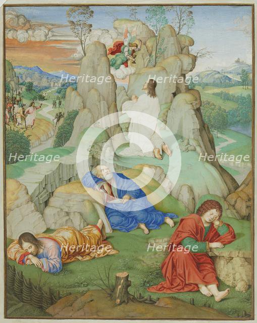 Full Page Miniature: The Agony in the Garden, 1490-1500. Creator: Timoteo Viti (Italian, 1469-1523), probably by.