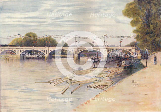 'St. Margaret's Lock, Opening Ceremony', 1893, (1914). Artist: James S Ogilvy.