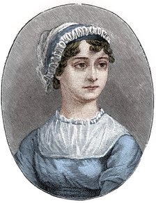 Jane Austen (1775-1817), English novelist. Artist: Unknown.