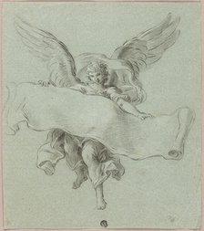 Angel with Scroll, n.d. Creator: Sebastiano Conca.