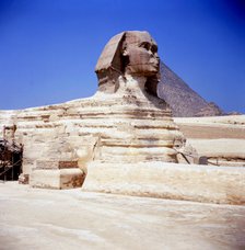 The Great Sphinx at Giza, Ancient Egyptian, c2550 BC. Artist: Unknown