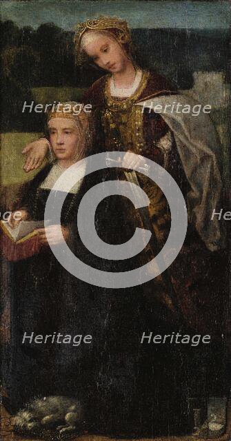 Catherine of Aragon (1485-1536), 1525. Creator: Isenbrant, Adriaen (1490-1551).