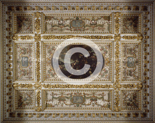 Defence of Scutari, Gallery ceiling, Chiswick House, c1990-2010. Artist: Nigel Corrie.