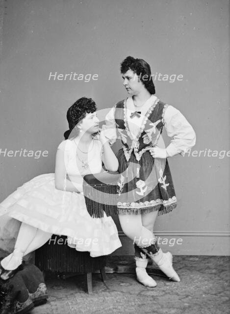 Laura Le Clair & Lottie Forbes, between 1855 and 1865. Creator: Unknown.