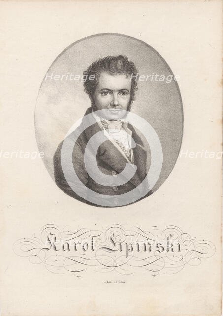 Portrait of the violinist and composer Karol Lipinski (1790-1861). Creator: Anonymous.