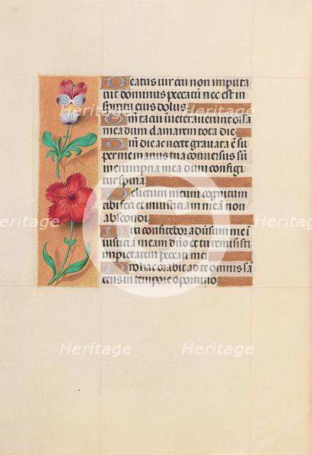 Hours of Queen Isabella the Catholic, Queen of Spain: Fol. 201v, c. 1500. Creator: Master of the First Prayerbook of Maximillian (Flemish, c. 1444-1519); Associates, and.