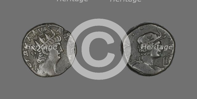 Tetradrachm (Coin) Portraying Emperor Nero, 65-66. Creator: Unknown.