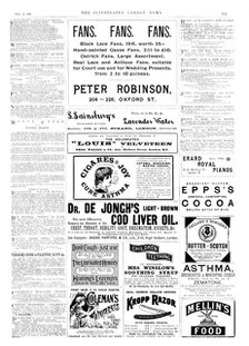 Page of advertisements, 1895. Creator: Unknown.