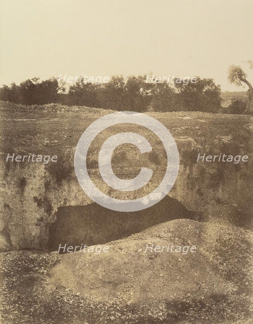 Jérusalem. (Environs) Tombeau des Rois, 1860 or later. Creator: Louis de Clercq.