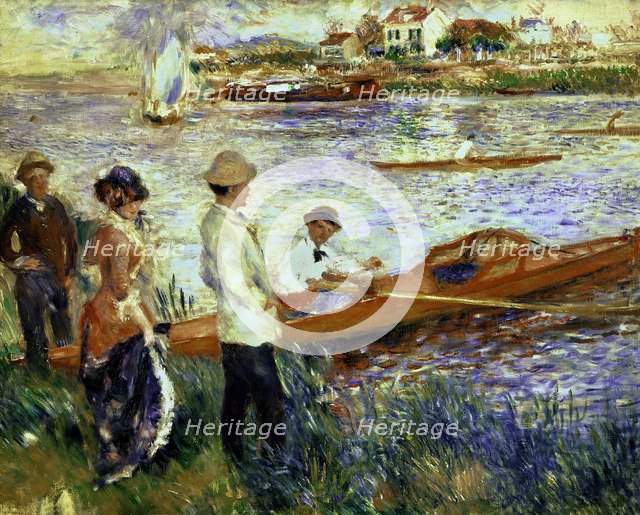  'Rowers at Chatou', 1879, oil Painting by Pierre Auguste Renoir.
