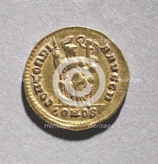 Tremissis of Honorius (reverse), 395-423. Creator: Unknown.