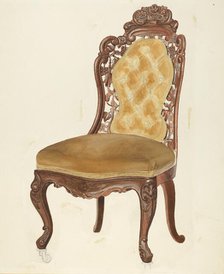 Chair, 1935/1942. Creator: Unknown.