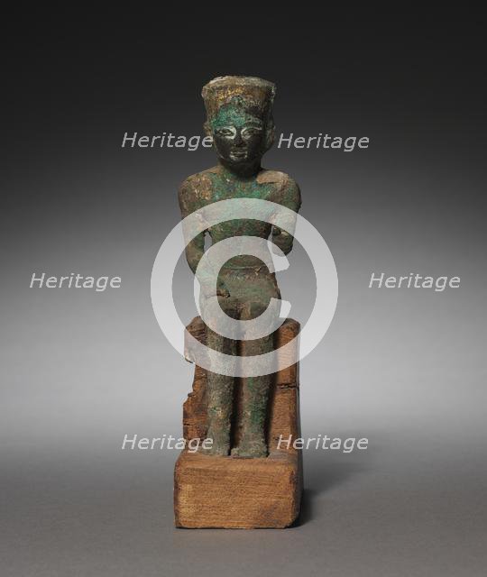 Statuette: Seated Amen-Ra, 715-525 BC. Creator: Unknown.