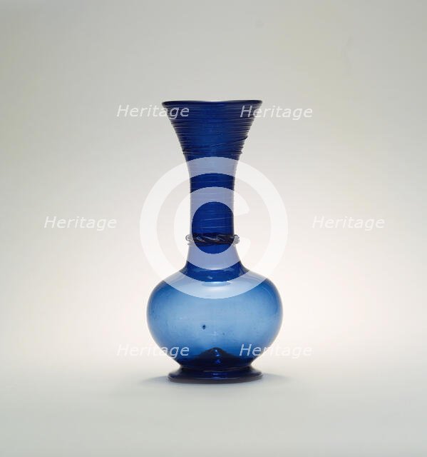 Bottle with a Globular Body, Iran, 19th century. Creator: Unknown.