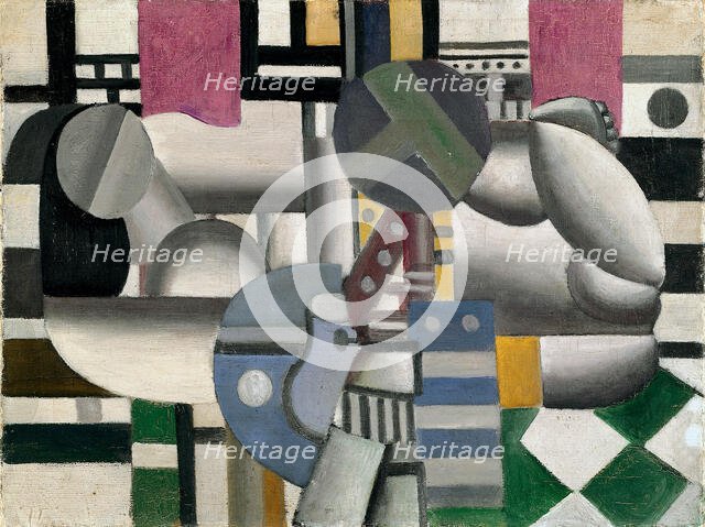 Woman with Still Life (Femme et nature morte), 1921. Creator: Fernand Leger.