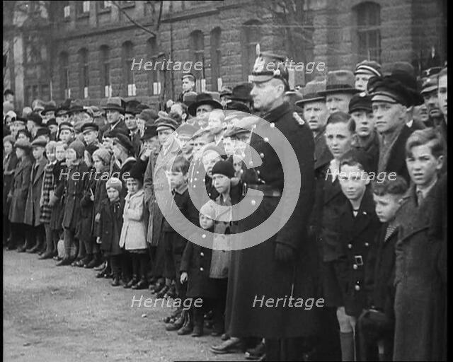 German Civilians and Police Officers, 1936. Creator: British Pathe Ltd.