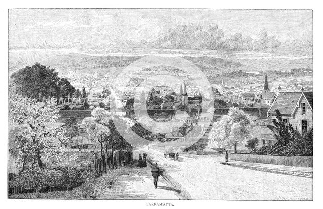 Parramatta, New South Wales, Australia, 1886.Artist: Albert Henry Fullwood