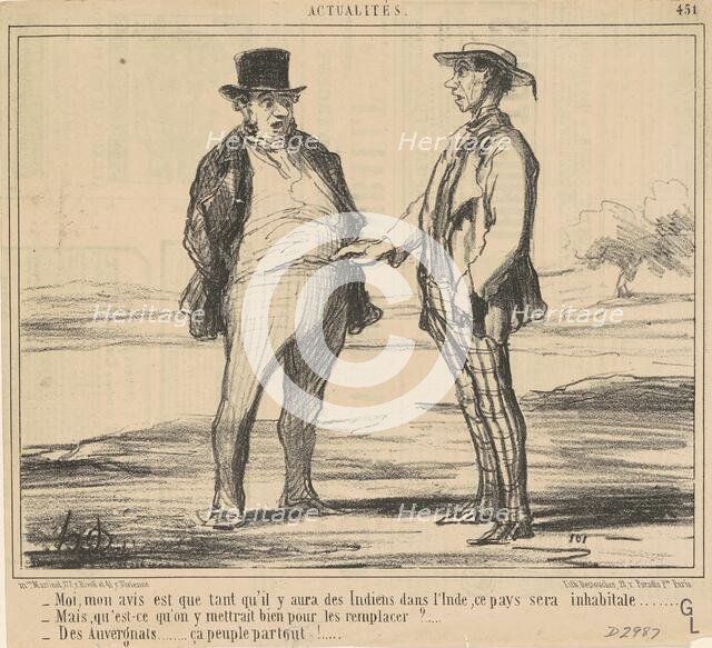 Mois, mon avis est ..., 19th century. Creator: Honore Daumier.