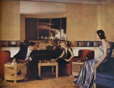 Living Room designed by Paul MacAlister, 1938. Artist: Unknown