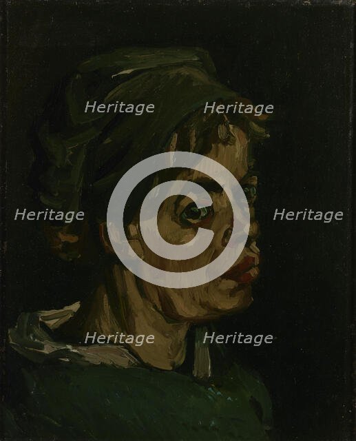 Head of a Woman , 1885. Creator: Gogh, Vincent, van (1853-1890).