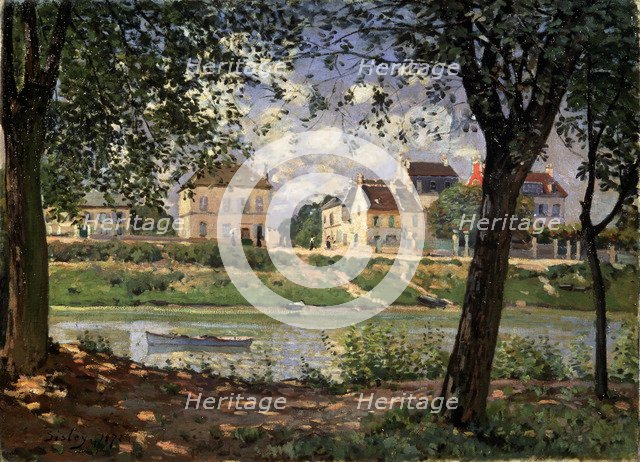 'Villeneuve-la-Garenne (Village on the Seine)', 1872.  Artist: Alfred Sisley