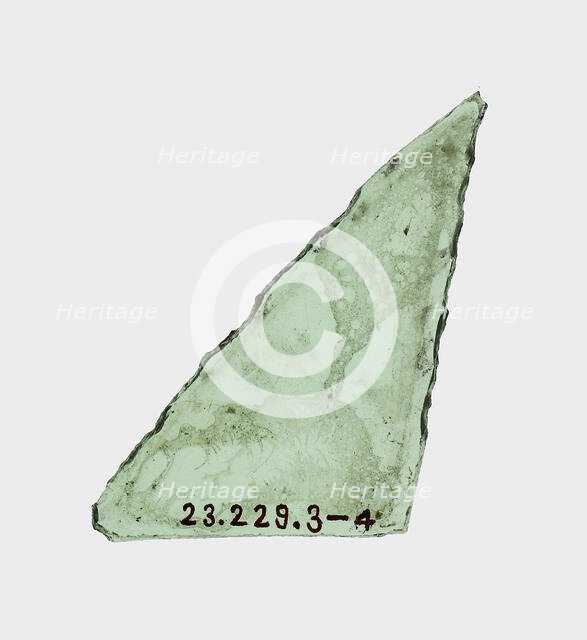 Glass Fragment, Dutch, 18th century. Creator: Unknown.