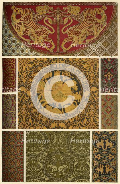 Byzantine weaving and embroidery, (1898).  Creator: Unknown.