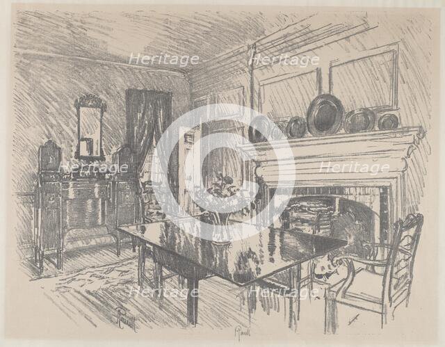 The Dining Room, Stenton, 1912. Creator: Joseph Pennell.