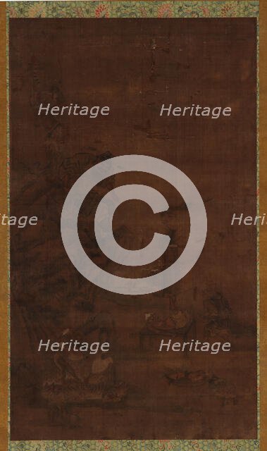 Zhong Kui Taming the Five Pestilences, 16th-17th century. Creator: Unknown.