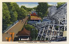 Wildcat ride, Woodside Park, Philadelphia, Pennsylvania, USA, 1947. Artist: Unknown