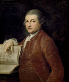 David Garrick, 1764. Artist: Pompeo Batoni.