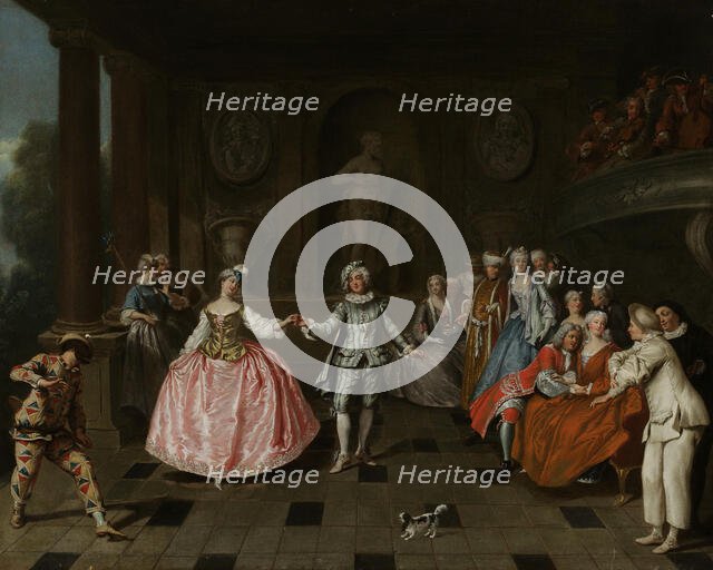 The Masquerade Ball, 1683-1757. Creator: Antoine Pesne.