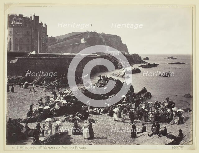 Ilfracombe, Wildersmouth from the Parade, 1860/94. Creator: Francis Bedford.